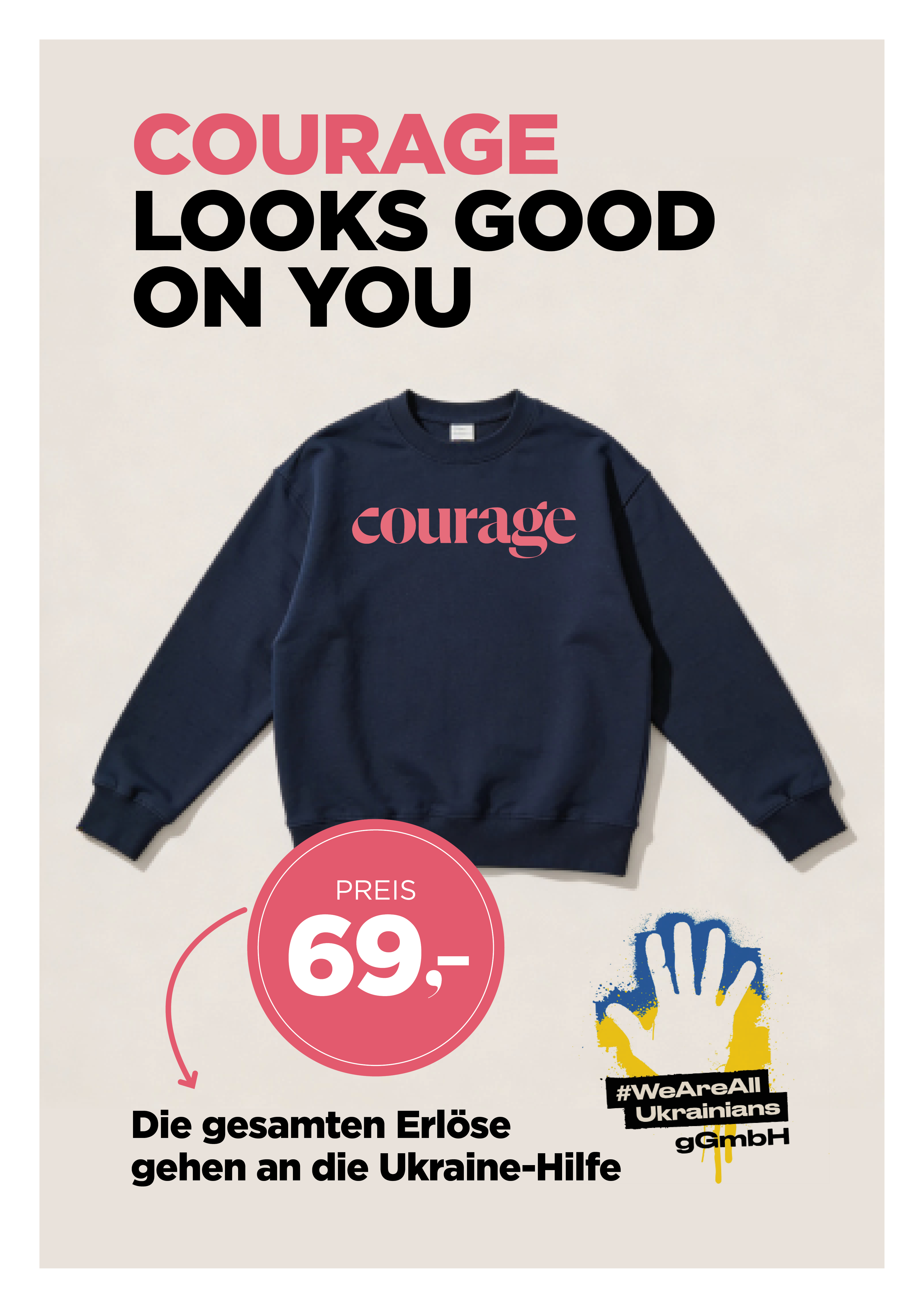 Charity Sweatshirt - Courage