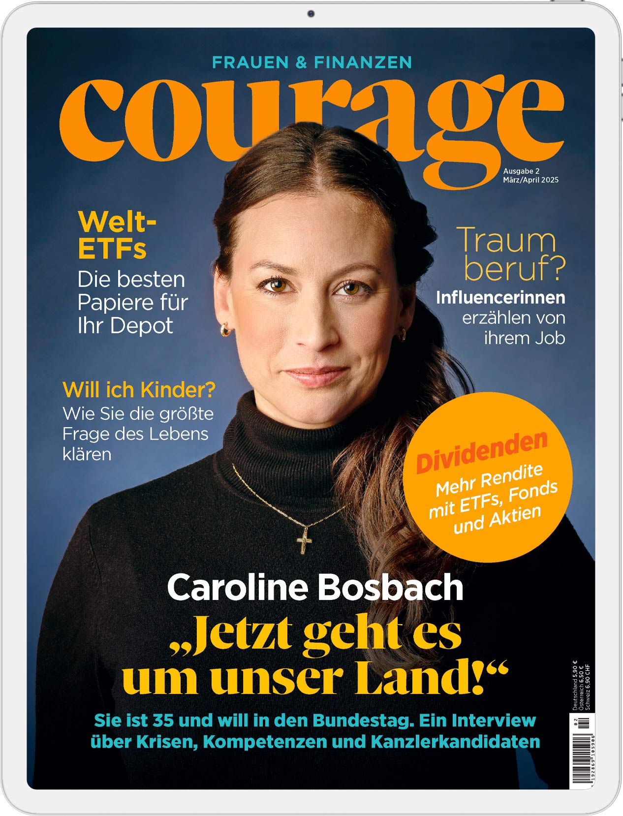 3 Ausgaben Courage Digital (Probeabo) für 12 €