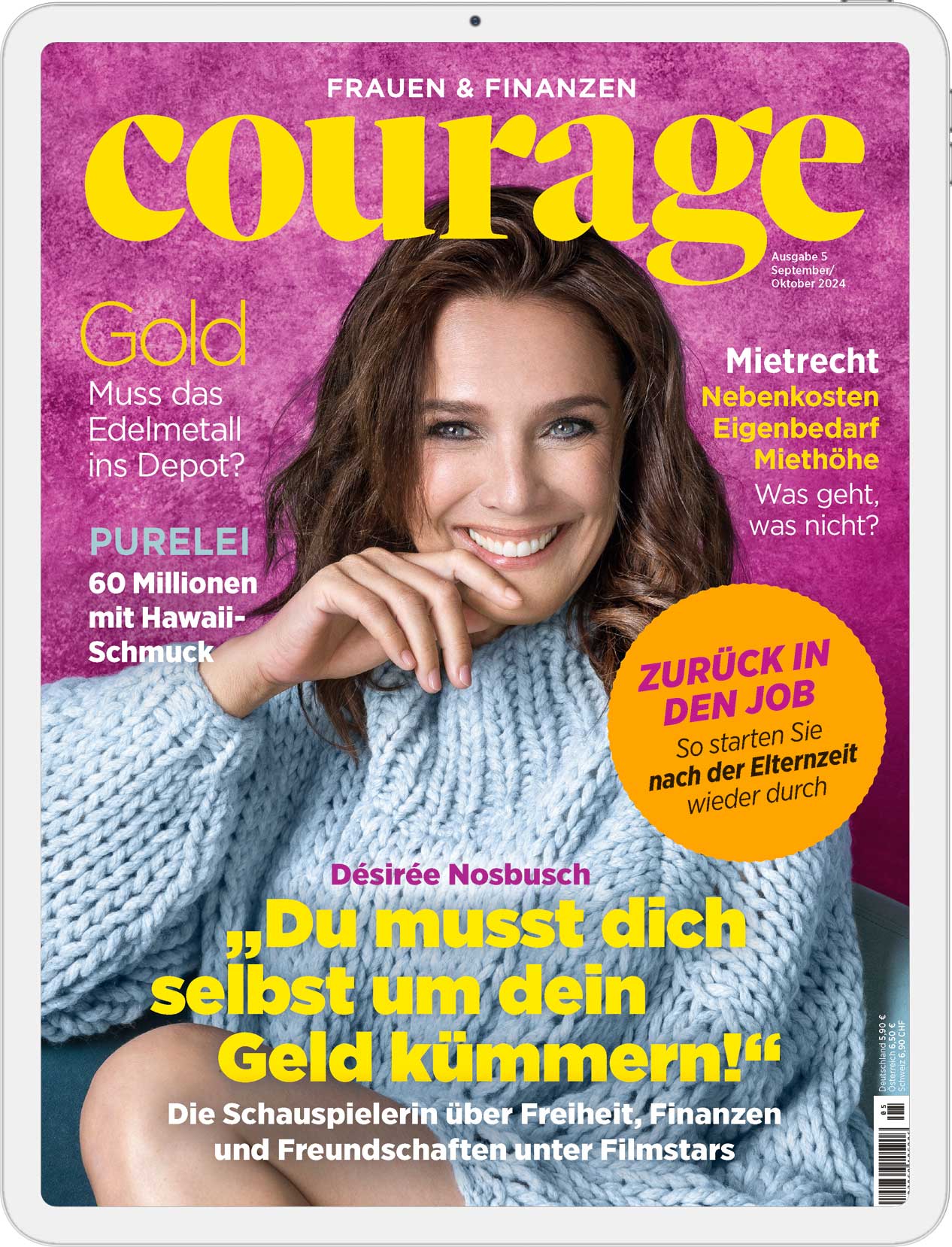 3 Ausgaben Courage Digital (Probeabo) für 12 €