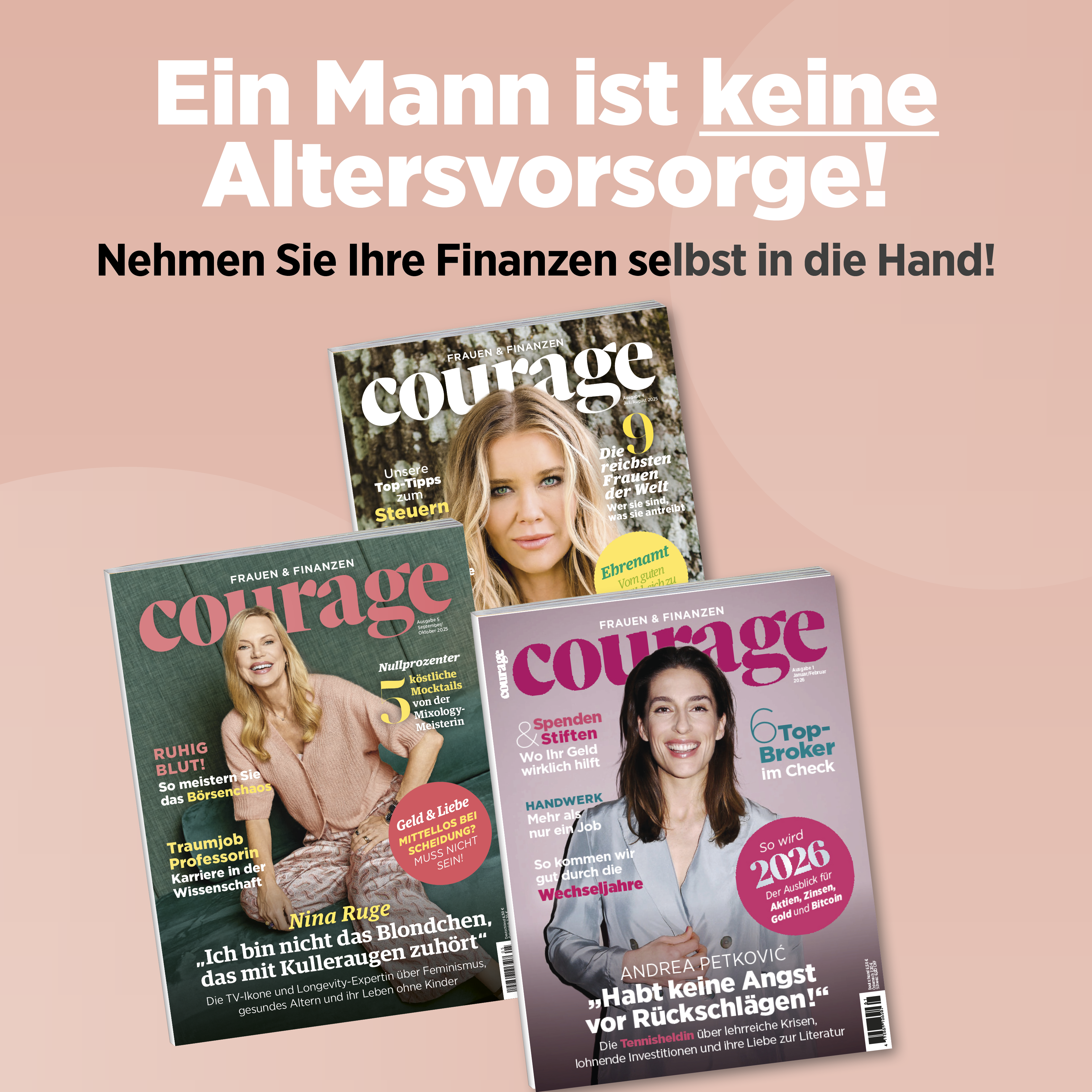 Kombi-Abonnement: 6 Ausgaben Courage (Kombi-Jahresabo - print und digital)